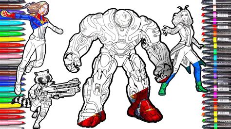 Avengers Endgame Colouring Sheets