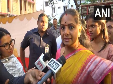 BRS K Kavitha Casts Vote In Telangana Polls Urges People To Exercise