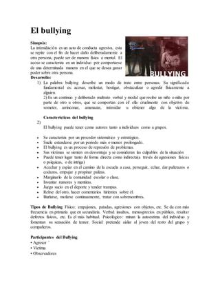 El Bullying PDF