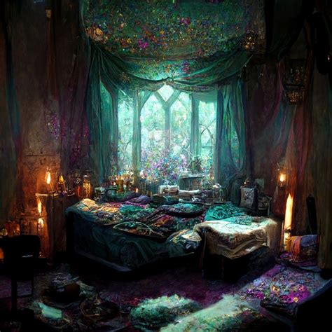 Elven Bedroom Magical Bedroom Fairy Bedroom Fantasy Bedroom Fantasy