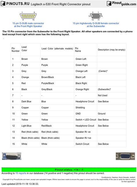 Logitech Speakers Wiring Diagram