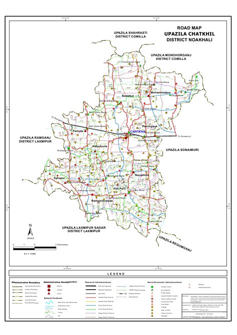 Mouza Map & 3 Detailed Maps of Chatkhil Upazila, Noakhali, Bangladesh ...