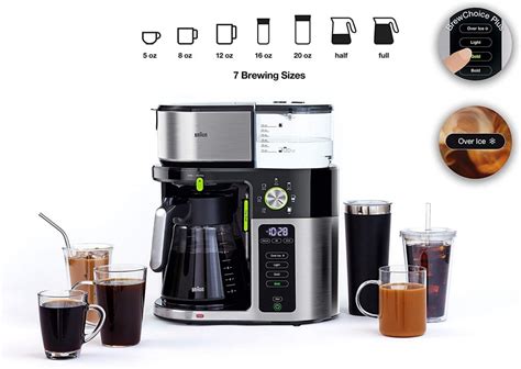 Braun Multi Serve Coffee Stainless Black Kf9050bk Espresso Coffee Brewers