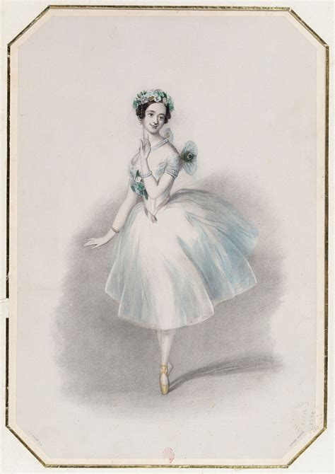 Early 19th Century Dancer Marie Taglioni Who Created The Title Role In