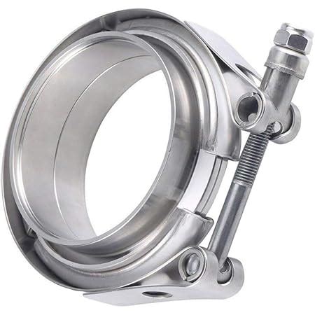 Amazon Sykrss Universal Mild Steel V Band Clamp Flat Flange