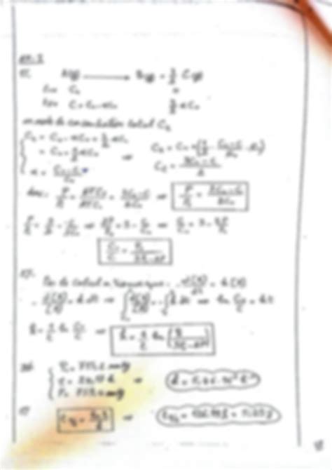 Solution Cinetique Chimique Examen Corrig Studypool