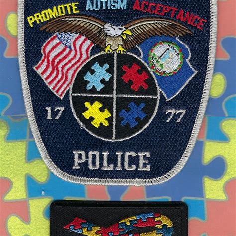 Autism Police Patch Etsy