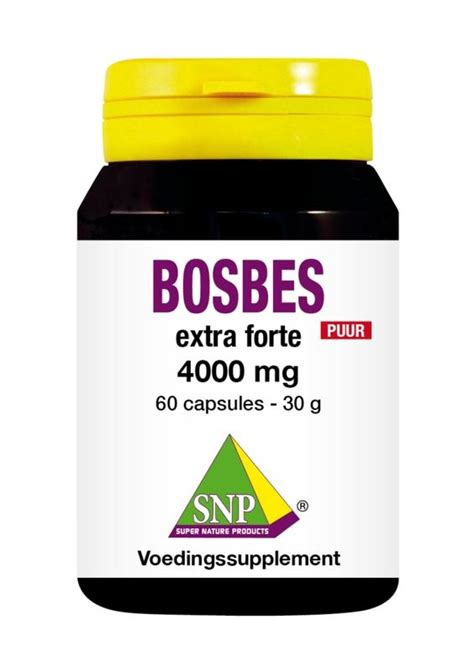 SNP Bosbes Extra Forte 4000 Mg Puur 60 Caps Vitadvice BV