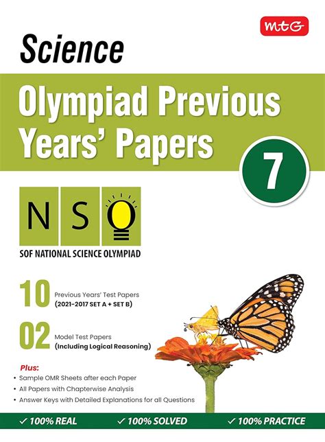 Mtg Science Nso Olympiad Previous Years Papers With Mock Test Paper