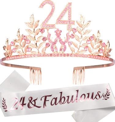 Doradreamdeko Th Birthday Sash Tiara Set Pink Target