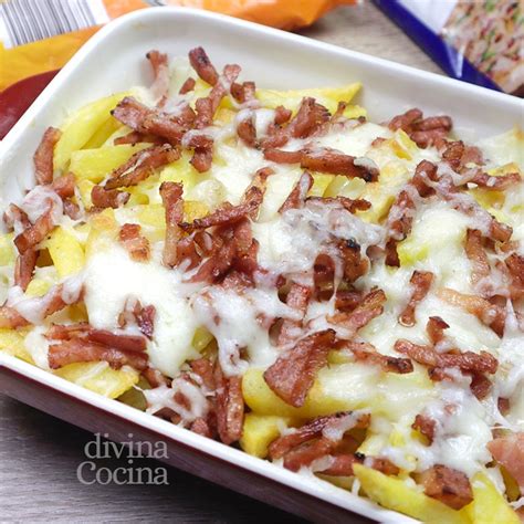 Patatas Con Queso Y Bacon Receta De Divina Cocina