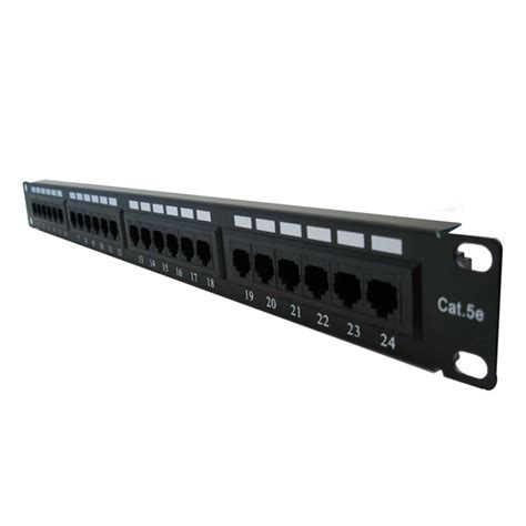 PATCH PANEL CAT 5E DE 24 PUERTOS 19 1U DLUX PT 24D PVL Tienda Virtual