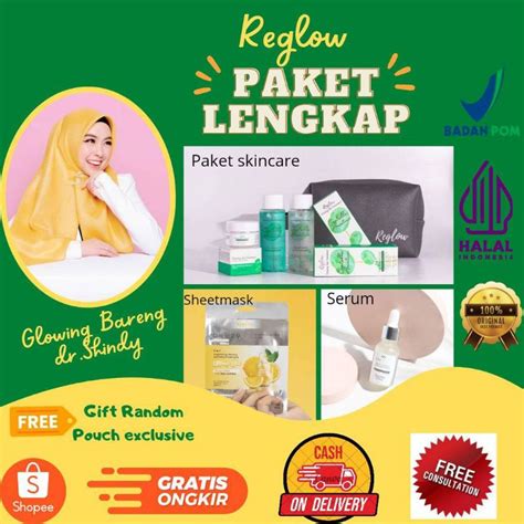 Jual Reglow Paket Glowing Skin Treatment Lengkap Dengan Serum Dan