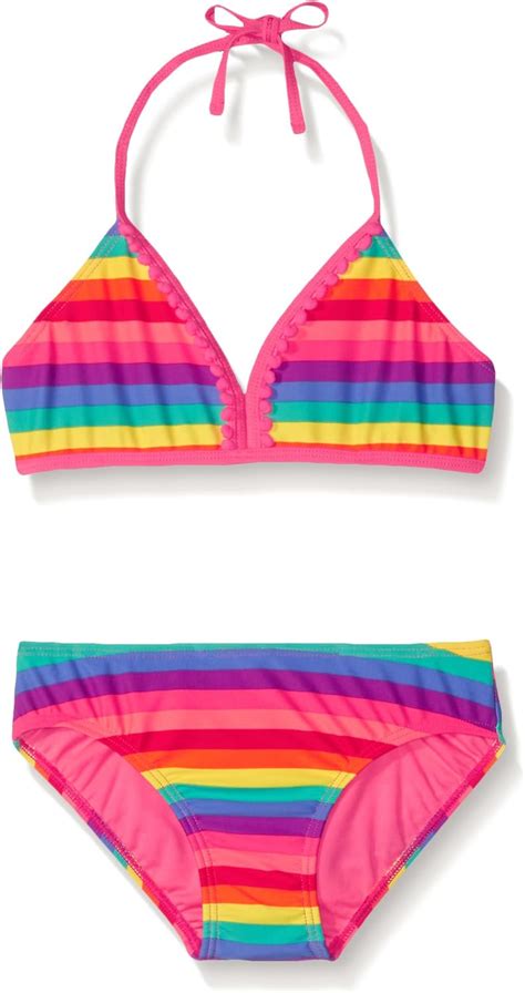 Freestyle Bikini de Dos Piezas para niñas Grandes Multicolor Amazon mx Ropa