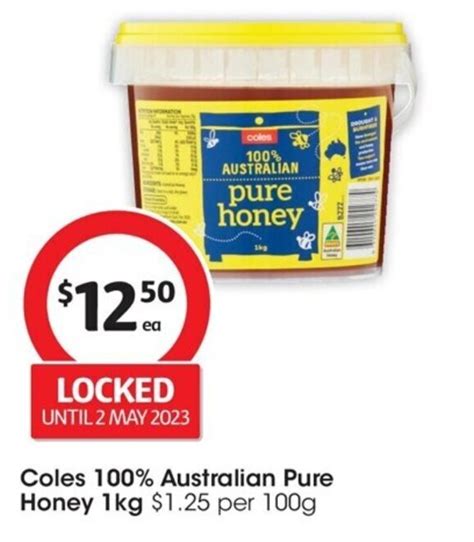 Coles 100 Australian Pure Honey 1kg Offer At Coles