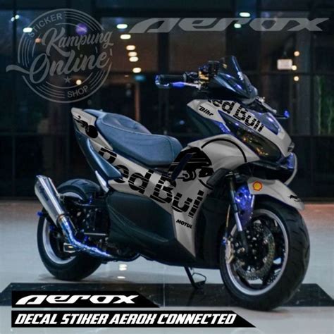 Promo Decal Yamaha AEROX Motif Red Bull Full Body Lazada Indonesia