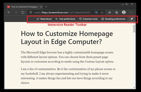 How To Enable Immersive Reader Mode In Edge Computer