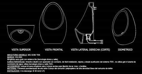 Bloque Mingitorio En Autocad Dwg En Planta Dwgautocad Hot Sex Picture