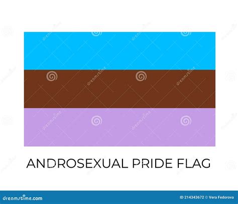 Androsexual Pride Rainbow Flags Symbol Of Lgbt Community Vector Flag