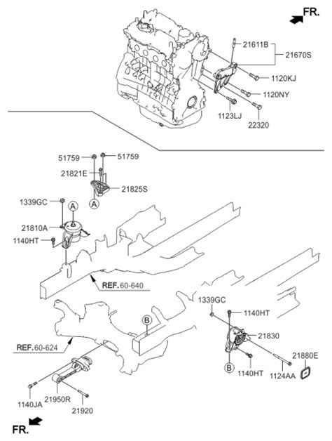 Engine And Transaxle Mounting 2017 Kia Sorento