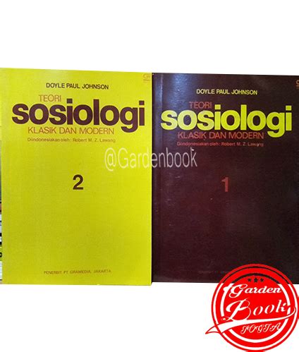 Paket 2 Buku Teori Sosiologi Klasik Dan Modern Edisi 1 Dan 2 Penulis