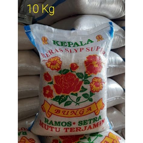 Jual BERAS SETRA RAMOS CAP BUNGA KEMBANG 10KG MURAH Shopee Indonesia