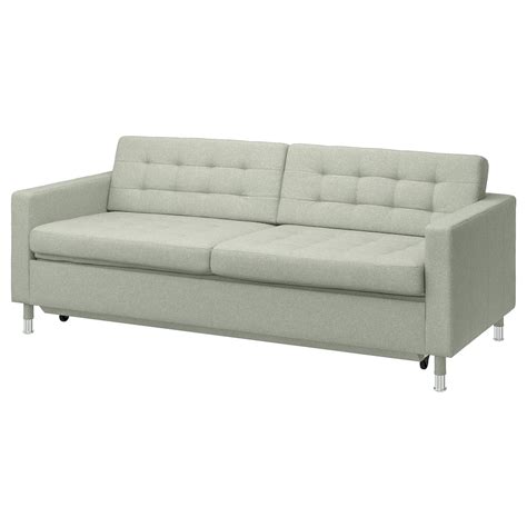 MORABO sleeper sofa, Gunnared light green/metal - IKEA