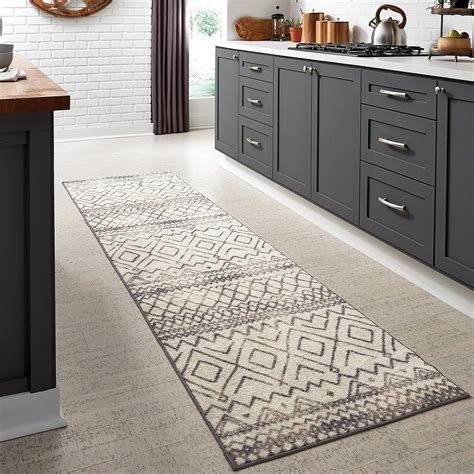 Maples Rugs Abstract Diamond Modern Distressed Non Slip