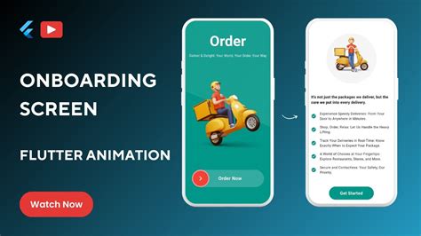 Flutter Delivery App Onboarding Screens With Creative Animations