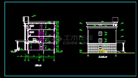 某4层办公楼建筑全套设计cad施工方案图纸办公建筑土木在线