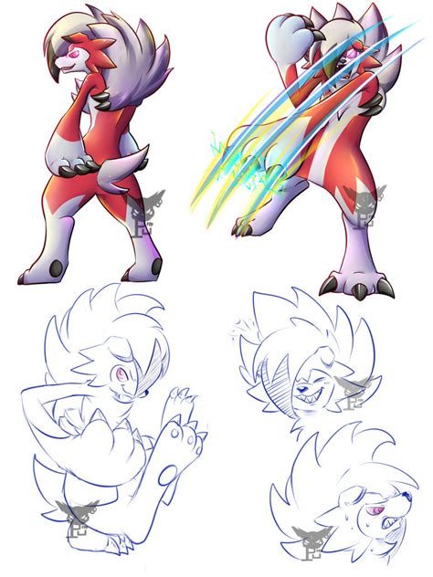 Lycanroc Midnight Form By Minhpupu On Deviantart