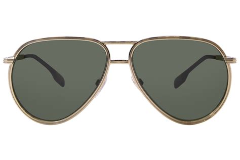 Burberry Scott Be3135 110971 Sunglasses Men S Light Gold Green Pilot 59 14 145