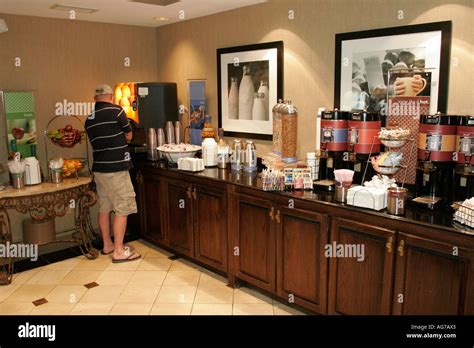 Alabama Gadsden Hampton Inn Continental Breakfast Room Stock Photo ...