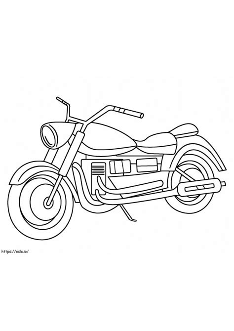 Free Harley Davidson Motorcycle coloring page