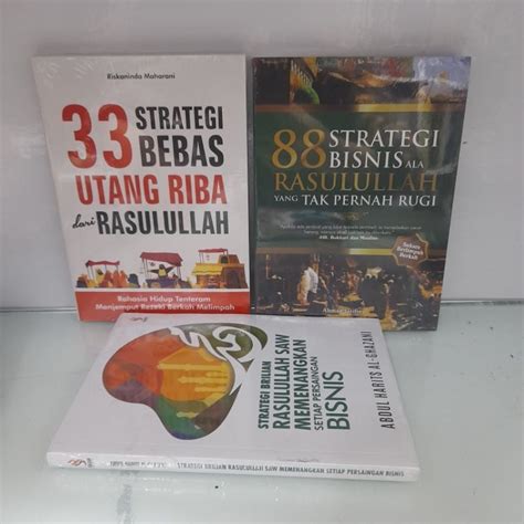 Jual Paket 3 Buku 33 Strategi Bebas Utang Riba Dari Rasulullah 88