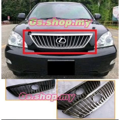 Toyota Harrier Acu Mcu Rx Xu Front Grille With Logo Emblem Top