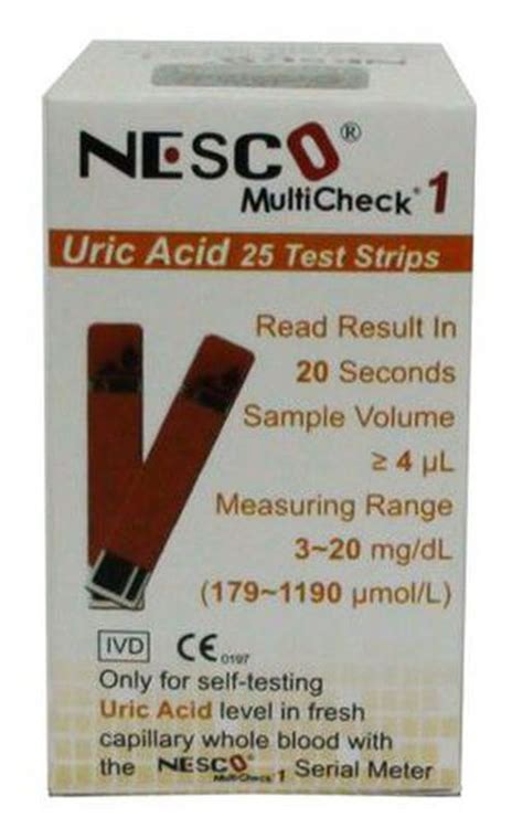 Test Strip Nesco Asam Urat Uric Acid