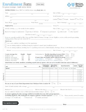 Fillable Online Enr Form Gp Indd Fax Email Print Pdffiller