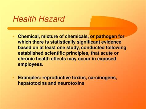 PPT - Health Hazards PowerPoint Presentation, free download - ID:3503397