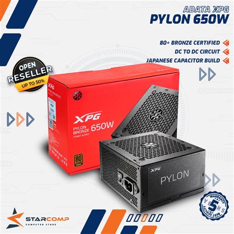 Jual ADATA XPG Pylon 650 Watt 80 Bronze Power Supply 650W Shopee