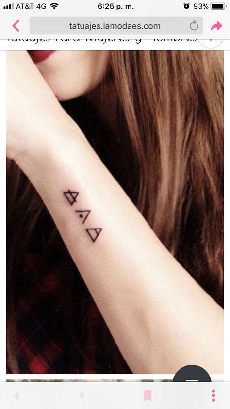 Mini Tattoos Dreieckiges Tattoos Trendy Tattoos Cute Tattoos Body