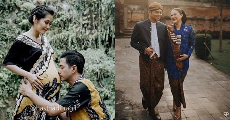 Foto Maternity Artis Pakai Baju Adat Indonesia