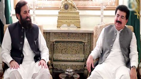 Chairman Senate, Punjab Governor discuss political situation in country