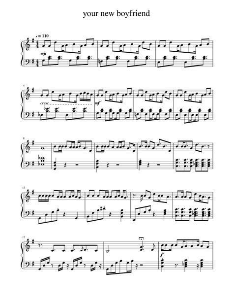 your new boyfriend Sheet music for Piano (Solo) | Musescore.com