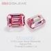 Gigajewe Sakura Pink Color Best Hand Emerald Cut Vvs With Etsy