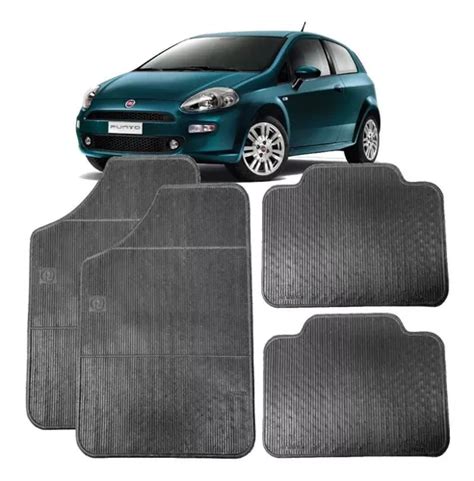 Tapete Carro Borracha Pvc Fiat Punto 4 Peça Ruchi Ri1003 Parcelamento