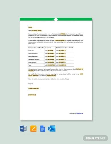 15 Different Performance Appraisal Letters Free Premium Templates