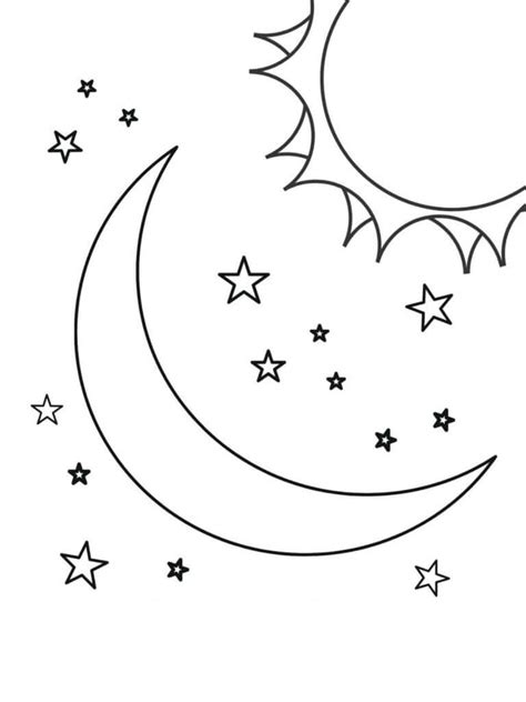 Dibujos De Luna Para Colorear E Imprimir Coloringonly