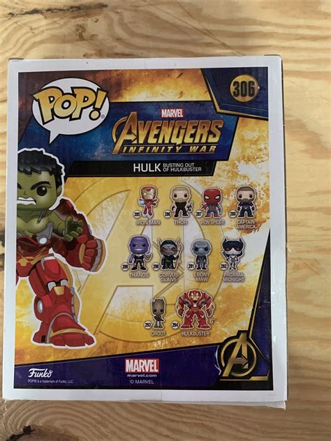 Mavin Funko Pop Avengers Infinity War Hulk Busting Out Of