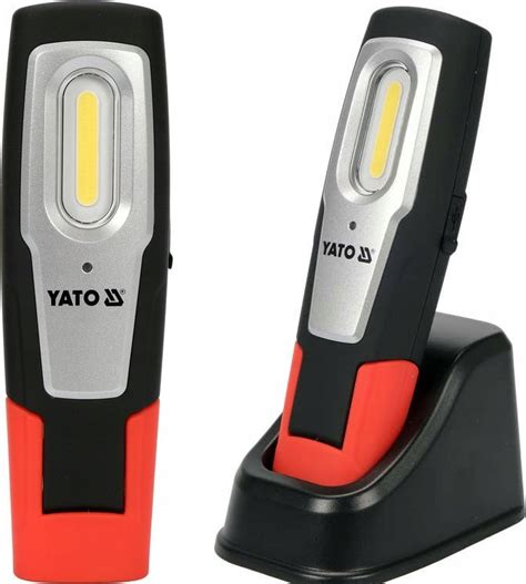 YATO LAMPA WARSZTATOWA LED COB 6W 600lm 250lm AKU LI ION 3 7V 2600mAh